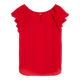Блузка червона з воланами LINDEX, розмір 40 (M) - изображение 3