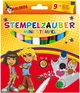 Фломастеры-штампы волшебные меняющие цвет Malinos Stempelzauber 9 (9+1) шт (MA-300008) (4260189064095) - изображение 1