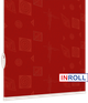 Ролета тканинна INROLL Есо-Mini 82,5х165 см Ikea Червоний 1807 - зображення 4