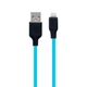USB Hoco X21 Plus Silicone Lightning 0.25m Цвет Чёрно-Белый - изображение 8