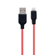USB Hoco X21 Plus Silicone Lightning Цвет Чёрно-Оранжевый - изображение 9