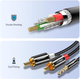 Інсертний кабель Ugreen AV116 3.5 мм to 2RCA Audio Cable 1 м Black (904019671/10749) - зображення 2