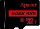 Карта памяти Apacer microSDHC/SDXC Class 10 UHS-I R85MB/s SD adapter 64Gb - изображение 3
