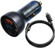 Автомобильное зарядное устройство Baseus Particular Digital QC 4.0+PD3.0 PPS 65W USB + Type-C 5A + Кабель Type-C to Type-C 100W 20V/5A 1м Черный - изображение 1