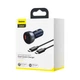 Автомобильное зарядное устройство Baseus Particular Digital QC 4.0+PD3.0 PPS 65W USB + Type-C 5A + Кабель Type-C to Type-C 100W 20V/5A 1м Черный - изображение 10