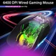 Ігрова миша ONIKUMA CW902 RGB, 6400 DPI, 7 кнопок, дротова, програмована, чорна - зображення 7