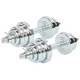 Гантели разборные стальные хромированные 25кг Zelart TA-8054-25 2шт по 12,5кг хром - изображение 1