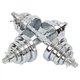 Гантели разборные стальные хромированные 25кг Zelart TA-8054-25 2шт по 12,5кг хром - изображение 2