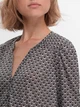 Блуза H&M чорний білий XAZ147034TAZA S - изображение 4