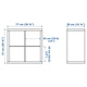 Стеллаж IKEA (ИКЕА) KALLAX 77x77см черный (792.782.69) - изображение 3