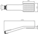 Ручная лейка для душа I.S.A. IDROSANITARIA Tiffany-Q 14530 - изображение 2