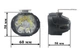 Комплект LED фар для мотоциклов, скутеров. Светодиодные фары на 6 диодов. DC 9-85v, 10w. - изображение 4