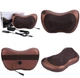 Массажная подушка массажер для шеи и спины MASSAGE PILLOW QY-8028 Plus с подогревом Коричневая (D-2019090502) - изображение 6