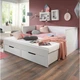 Кровать односпальная WonderWoods Single DD10016 БЕЛЫЙ 90*200 - зображення 1