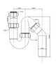 Сифон пластиковий для мийки McALPINE HC6 трубний без зливу 1 1/2x40 мм (5036484010025) - зображення 2