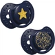 Пустышка силиконовая динамическая Lovi Stardust 6-18 месяцев 2 шт Синяя (22/894_blue) - изображение 1