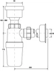 Сифон пластиковий для пісуара McALPINE HC2P 50х32 мм (5036484029133) - зображення 2