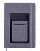 Записная книга блокнот Buromax COMFORT A5 96 л линия иск.кожа серый (BM.295209-09) - зображення 1