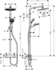 Душевой гарнитур Hansgrohe Crometta S 240 Varia 26781000 - изображение 2