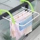 Підвісна сушарка Fold Clothes Shelf Зелена Навісна знімна для взуття одягу білизни на батарею - зображення 6