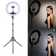 Кольцевая LED лампа Ring Light ZB-R14 35см 36W на штативе 2 метра с держателем для телефона селфи кольцо блогера - изображение 2