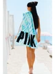 Пляжное полотенце Victoria's Secret PINK хлопковое 145х75 см голубое 8106 - изображение 2