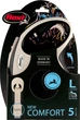 Smycz Flexi New Comfort L taśma 5 m Czarna (4000498043721) - obraz 2