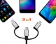 Кабель Real-El USB 2.0 Premium AM-3in1 1 м Black (EL123500035) - изображение 3