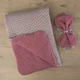 Конверт-ковдра BetiS "Пустунчик" Зима з поясом-резинкою Малиновий Капитон,наповнювач-синтепон.Щільність 300 г/м2 27082020 85*85 см - изображение 2