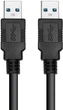 Кабель PowerPlant USB 3.0 AM – AM 1.5 м Черный (CA911820) - изображение 1