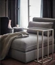 Приставной стеклянный стол для ноутбука IKEA (ИКЕА) VITTSJÖ 35x65 см Белый 903.034.46 - изображение 3