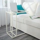 Приставной стеклянный стол для ноутбука IKEA (ИКЕА) VITTSJÖ 35x65 см Белый 903.034.46 - изображение 4