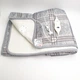 Электропростынь электро грелка электрическая простынь одеяло electric blanket150*160 см 120 Вт клетчатая серая - изображение 2