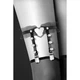 Гартер на ногу Bijoux Pour Toi - WITH HEART AND SPIKES Black, сексуальная подвязка с сердечком - изображение 2