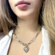 Серебряное колье с без камней, вес изделия 26,47 гр (2063995) - изображение 2