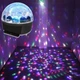 Диско шар светодиодный Led Party Light Magic Ball 18 см Черный для вечеринок с пультом ДУ и автоматической сменой цветов - изображение 1