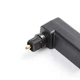 Переходник Toslink 90 градусов поворотный коннектор для оптического цифрового SPDIF optical аудио кабеля адаптер 360 вращающийся ( Toslink to Toslink 90 ) - изображение 3