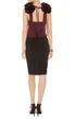 Платье Karen Millen L черное с бардо KM70185 - изображение 2