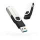 USB флеш накопитель eXceleram 16GB P1 Series Silver/Black USB 3.1 Gen 1 (EXP1U3SIB16) - изображение 1