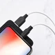 Кабель Hoco X21 Plus USB to Lightning 2m черно-белый - изображение 2