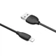 Кабель Borofone BX19 USB to Lightning 1m чорний - зображення 1