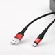 Кабель Hoco X26 USB to MicroUSB 1m черно-красный - изображение 2