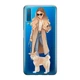 Тонкий cиликоновый чехол Unique Covers на Samsung Galaxy A7 2018 девушка с милой собакой (2000 Galaxy A750) - изображение 1