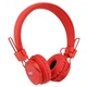 Бездротові Bluetooth стерео навушники NIA X3 Plus з МР3 та FM Red - зображення 1