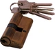 Цилиндр RDA 68 мм (30x38) ключ-ключ Античная латунь (TD29766) - изображение 1