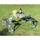 Алюминиевый стол для пикника раскладной со 4 стульями Folding Table 85х67х67 см (Серебристый) (IM 46620) - изображение 8