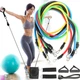 Набор эспандеров Power Bands Разноцветные тренажер для рук и ног с сумкой для женщин и мужчин - изображение 1