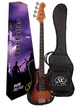 Бас-гитара SX FPB62+ 3 Tone Sunburst - изображение 4