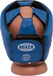 Боксерский шлем Boxer L 0.8-1 мм кожа Синий (2027-01B) - изображение 2