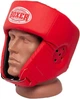 Боксерский шлем Boxer L 0.6 мм кожвинил Красный (2028-01R) - изображение 1